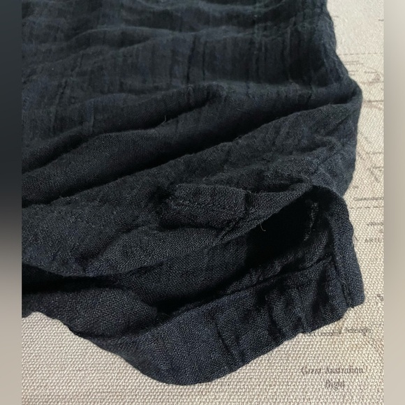 TAHARI Boxy Linen Blouse Button Back S-L - Picture 3 of 10